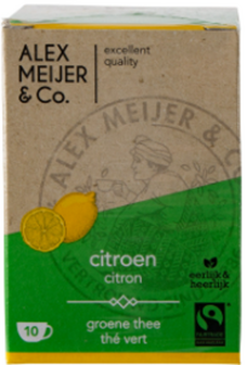 Alex Meijer Tee, gr&uuml;n-zitronig Fairtrade 